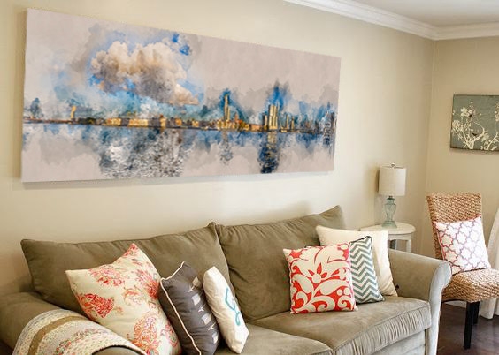 canvas schilderij woonkamer